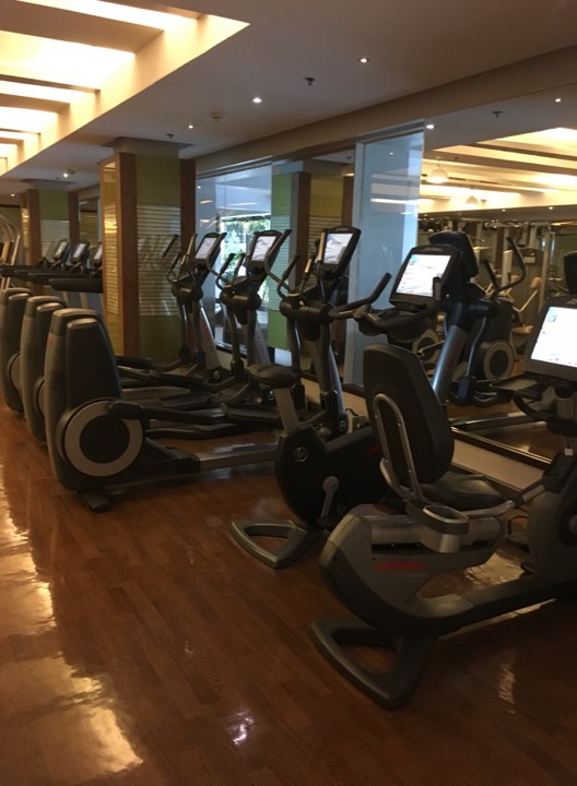 the cardio machines at the Manila Hotel Fitness Center