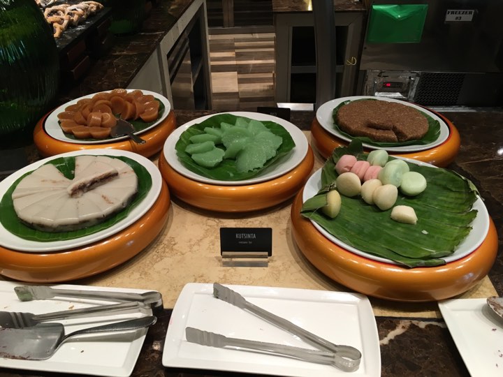 native delicacies at Cafe Ilang-Ilang at the Manila Hotel