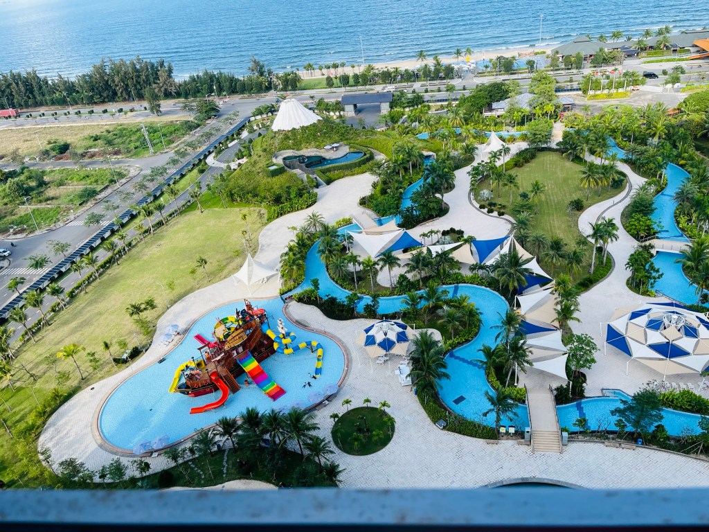 the pool view from Da Nang Mikazuki Japanese Resort & Spa
