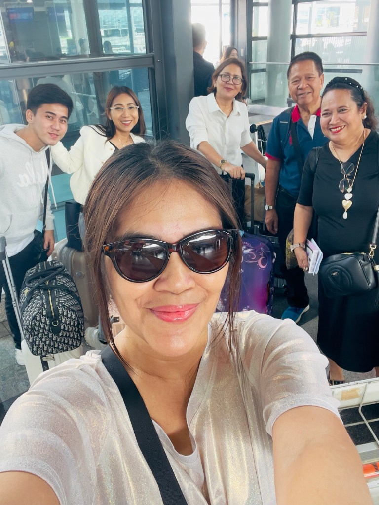 A group of Filipino travel agents bound to Da Nang Vietnam to join the fam tour organized by Restour.