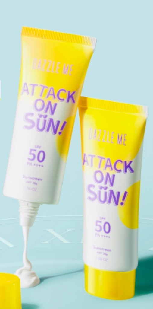 Dazzle Me Attack On Sun SPF 50 sunscreen