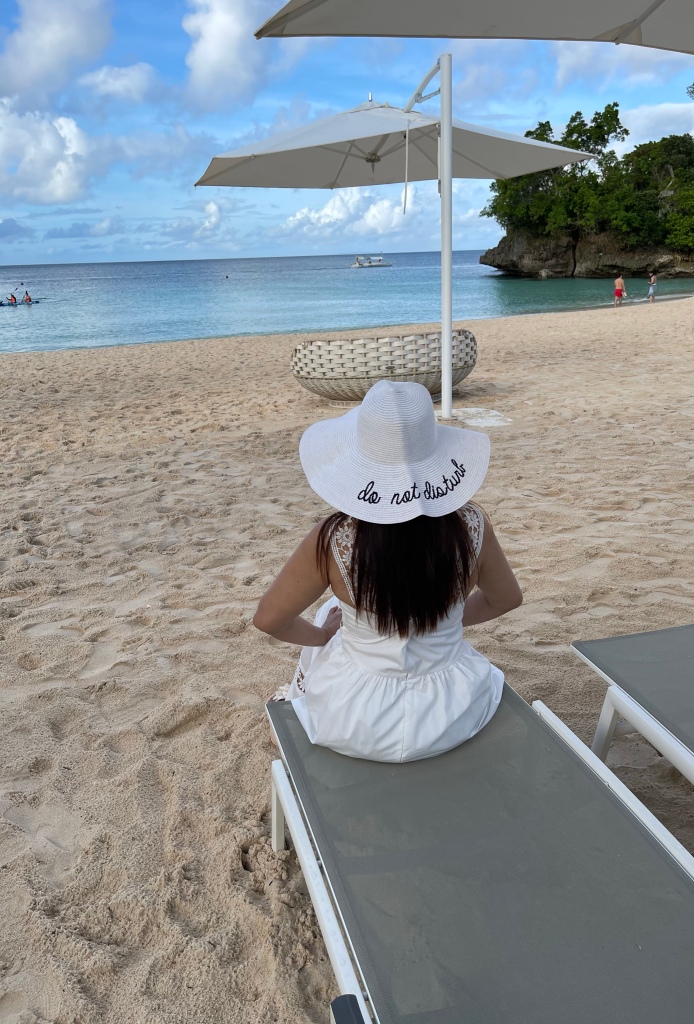#TheBloggerPrincess enjoying Crimson Hotel Boracay's private beach